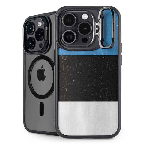 Estonia Flag Distressed iPhone 13 Pro Max Kickstand Case